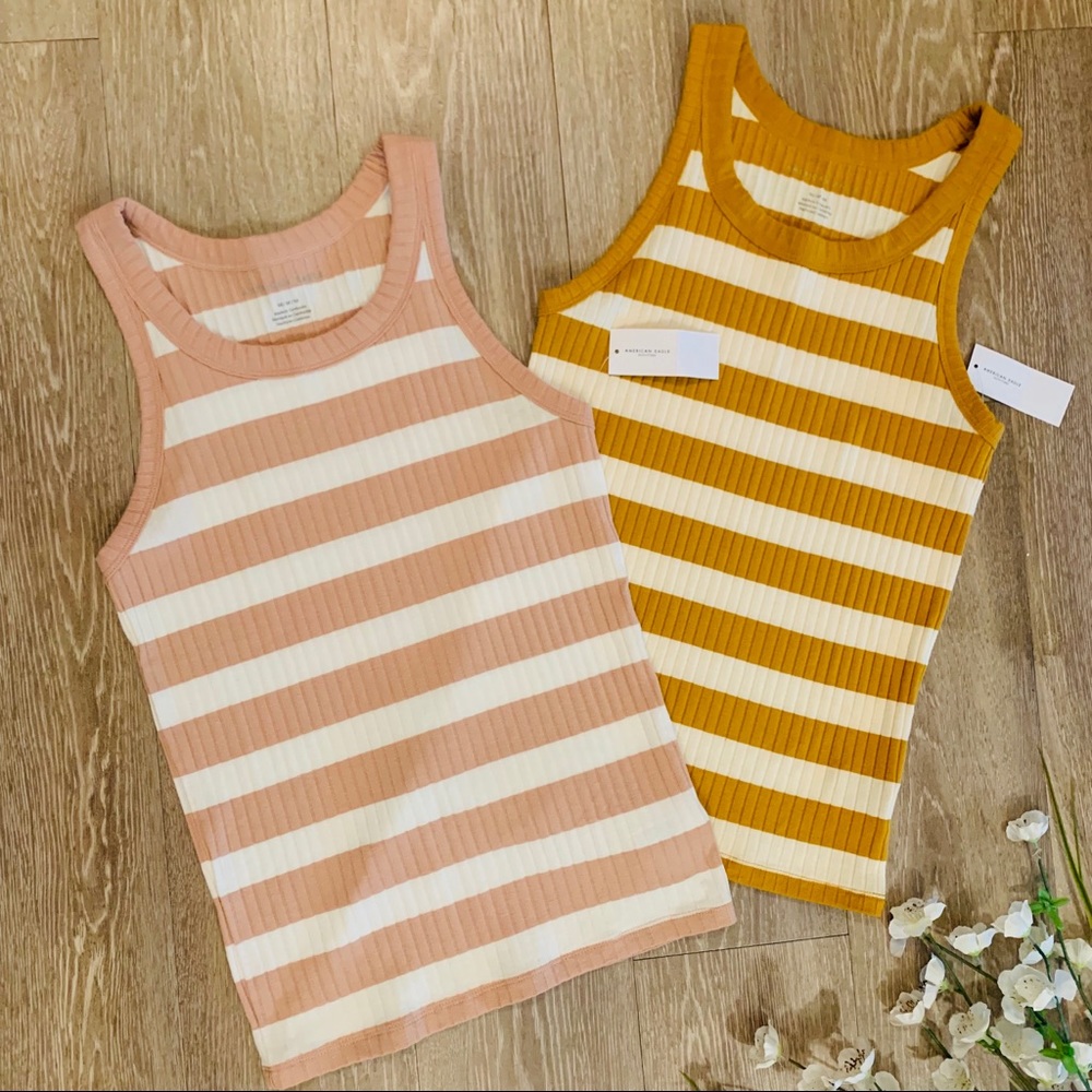 AEO High Neck Tank Bundle NWT